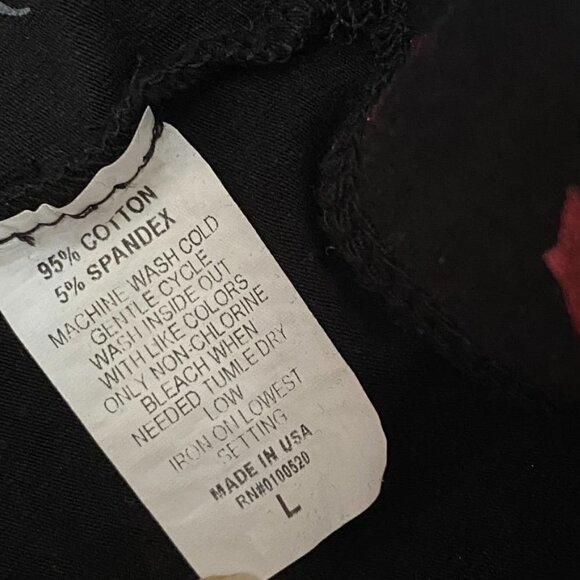 Mighty Fine World of Warcraft Leggings Large Black Metallic Red Logos - Picture 6 of 6